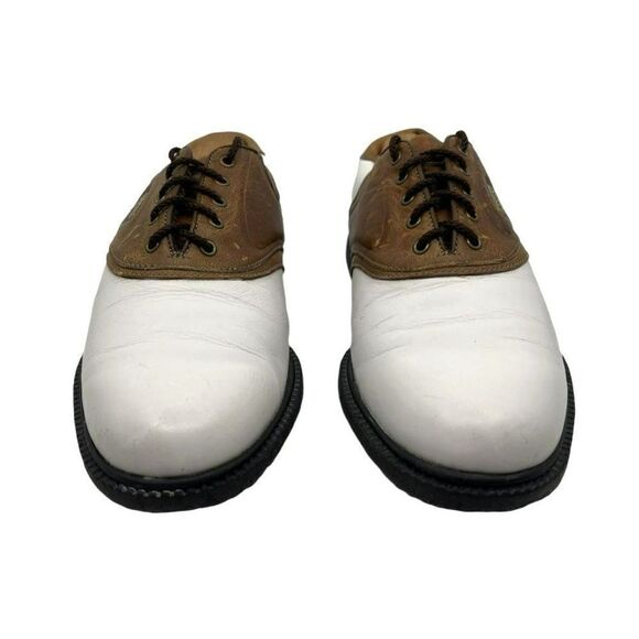 Footjoy Mens 58049 Golf Shoes Super Lites Saddle Multicolor Leather Low Top 9.5N - Picture 2 of 16